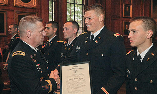 Commencement: General’s Welcome for New Officers