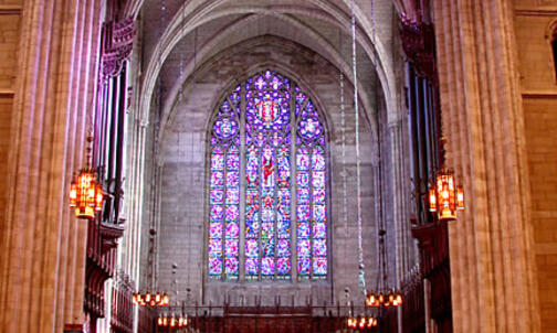 Ecumenical philosophy in stone and glass
