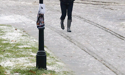 Photo From the Archives: Walking to Blair Arch in December