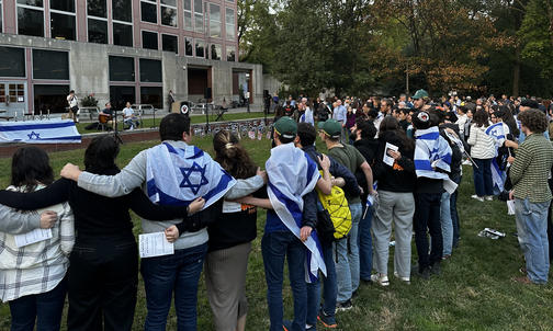 Students Gather to Mourn and Condemn Violence in Israel and Gaza 