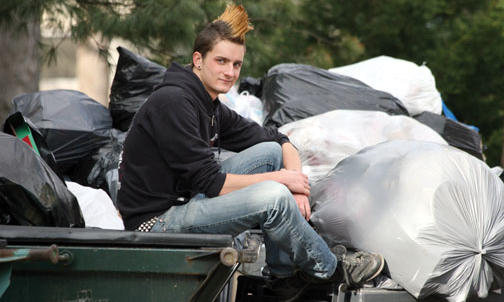 A Dumpster-based lifestyle