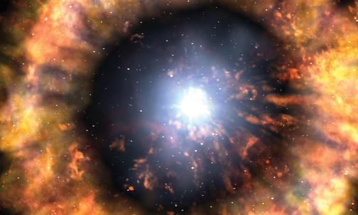 Princeton researchers catch a star in the act of exploding