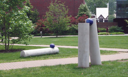 Students’ sculpture joins the landscape