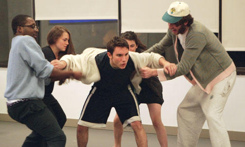 For a ‘playfully dark’ thesis project, a night of drama, dance, and video