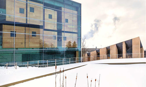 Campus Photo: The Effron Music Building In Winter