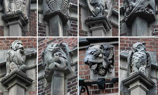 On the Campus: Dozens of Gargoyles