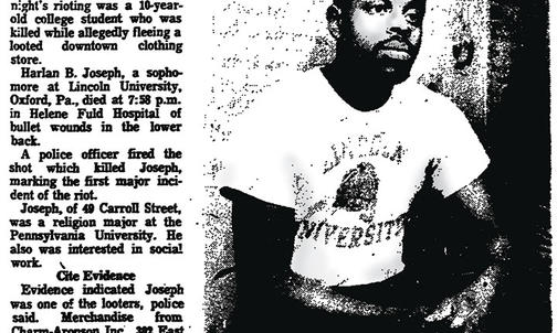 Student Films to Focus on Death of Man Killed in ’68 Trenton Riots