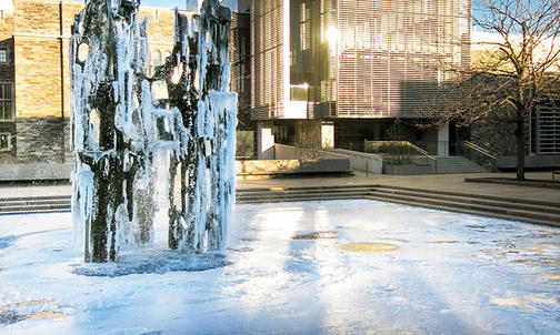 On the Campus: Frozen Fountain