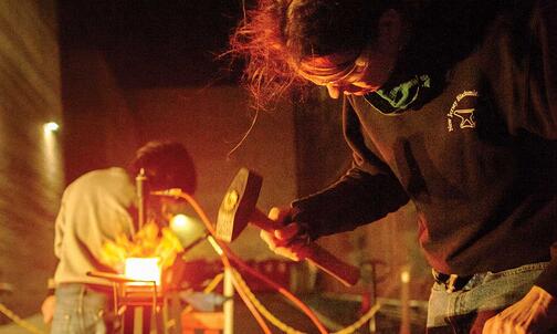 Grad Student Forges Blacksmithing Club