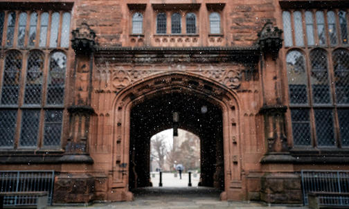 On the Campus Photo: First Flakes
