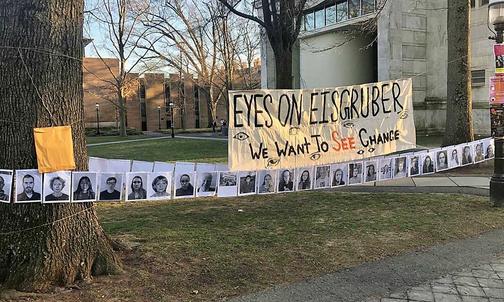 With ‘Eyes on Eisgruber,’ Student Activists Demand Change