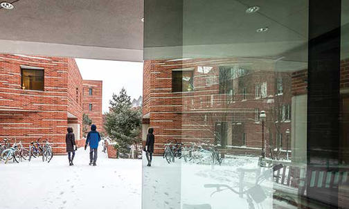 On the Campus: First Snowfall