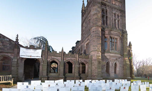 Campus Photo: Silent Vigil for COVID-19 Victims