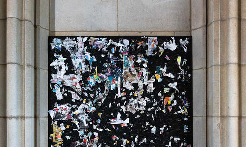 Campus Photo: An Empty McCosh Hall Bulletin Board