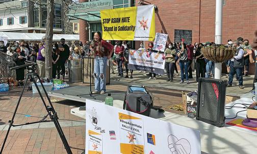 Campus Groups, Local Community Rally to Oppose Anti-Asian Hate