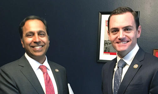 Raja Krishnamoorthi ’95 and Mike Gallagher ’06: From Across the Aisle, A Caucus on Jobs is Born