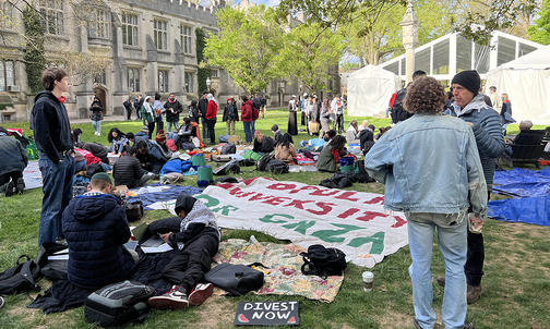 Two Students Arrested at Pro-Palestine Demonstration at Princeton
