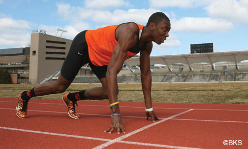 A record-setting runner finds his music on the track