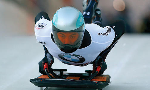 Extra Point: Skeleton Racer Crumpton ’08 Speeds Through the World Cup Circuit