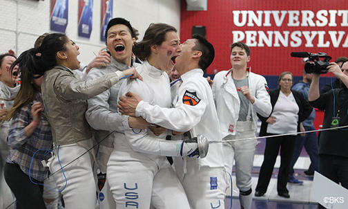 Fencing: Women Sweep in a Dramatic Finish; Men Split Title with Columbia, Penn