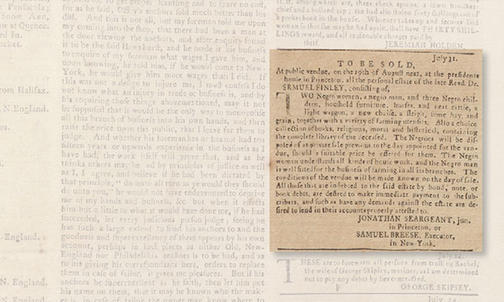 Princeton and Slavery: Holding the Center