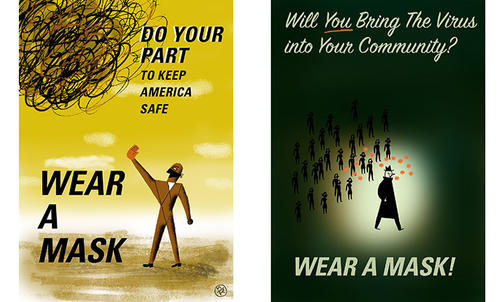 Marc Rosenthal ’71 Created Public Propaganda Posters for COVID-19