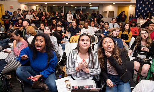 Students Gather To Follow Midterm Election Results