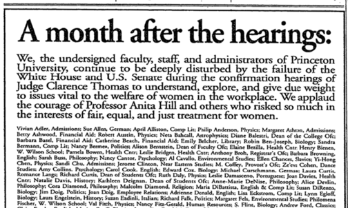 Expressing Solidarity in a Quarter-Page Ad
