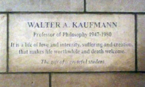 Grateful student adds a memorial for Kaufmann to Chapel wall