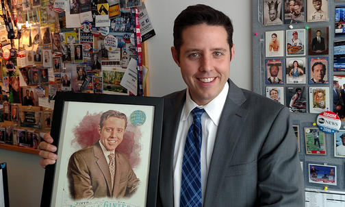 Political Journalist Rick Klein ’98 Scores an Unusual Honor — His Own Baseball Card