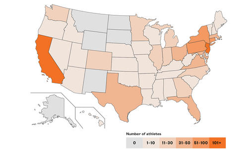 By the Numbers: Where Do Princeton Athletes Come From?