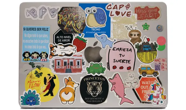Ask Me About My Laptop Stickers