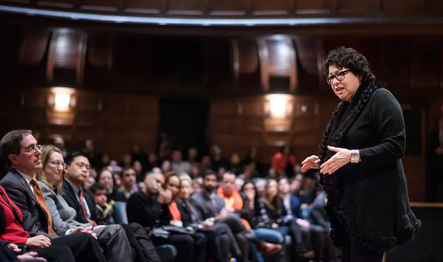 ¡Adelante Tigres!: Sonia Sotomayor ’76 Speaks to a Packed House