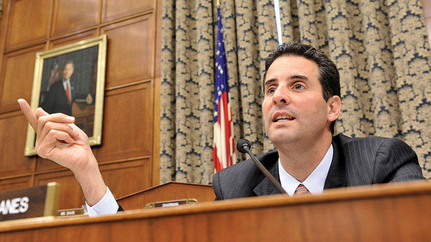 John Sarbanes ’84 speaking in Congress