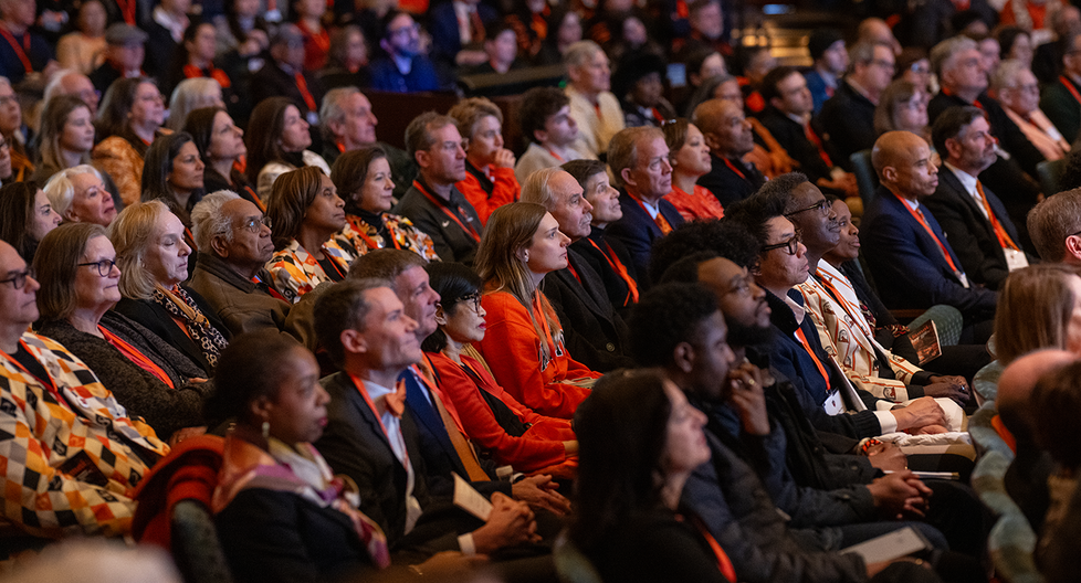 Alumni Day audience listens to speakers at Richardson Auditorium