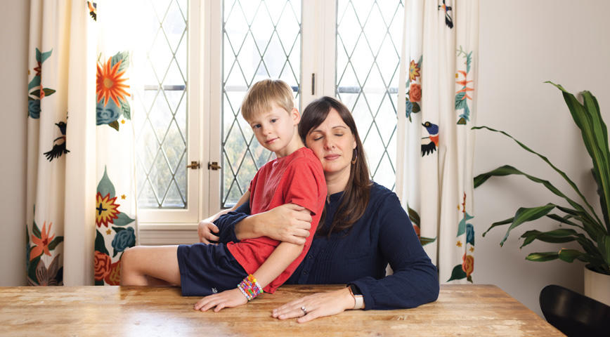 Susan Schaefer ’01 and her son Finn