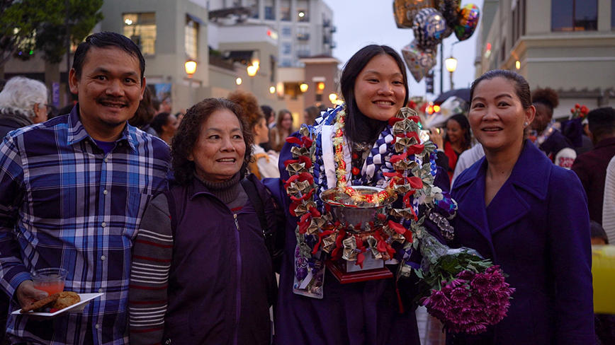 Ashley Chea ’27 and her family celebrate their Cambodian culture.