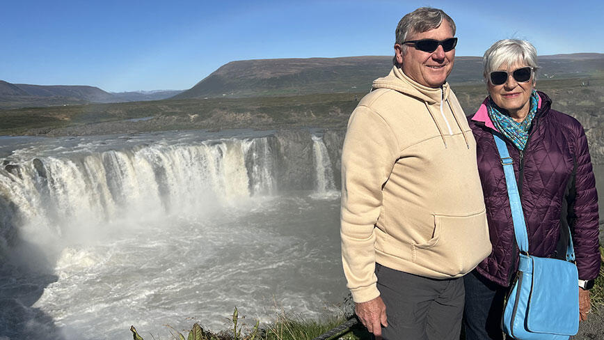 carl-donna_CO.jpg Carl Barisich and wife Donna on vacation in Iceland in front of a waterfall.