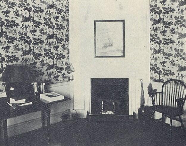 Pleasants described this view as âa corner in a modern Patton Hall suite, done over in the Colonial manner.â (PAW Archives)