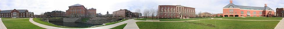 A panorama of the Bardeen Quad at the University of Illinois -- great for a cookout. (Click to enlarge.)