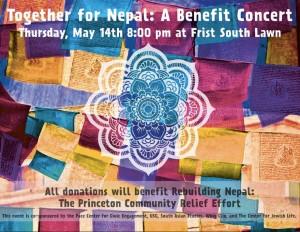 A poster for the May 14 âTogether for Nepalâ concert.