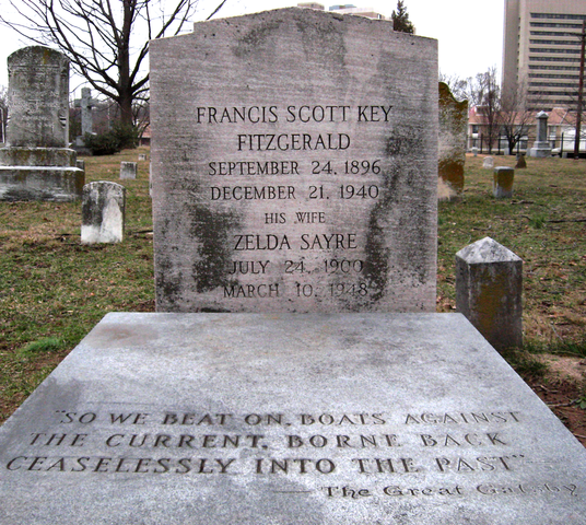 Fitzgerald’s gravesite in Rockville, Md.