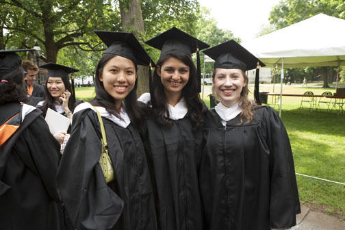 2A. Amy Margaret Liang ’09, left, with Sarah Dajani ’09 and Amanda Word ’09.