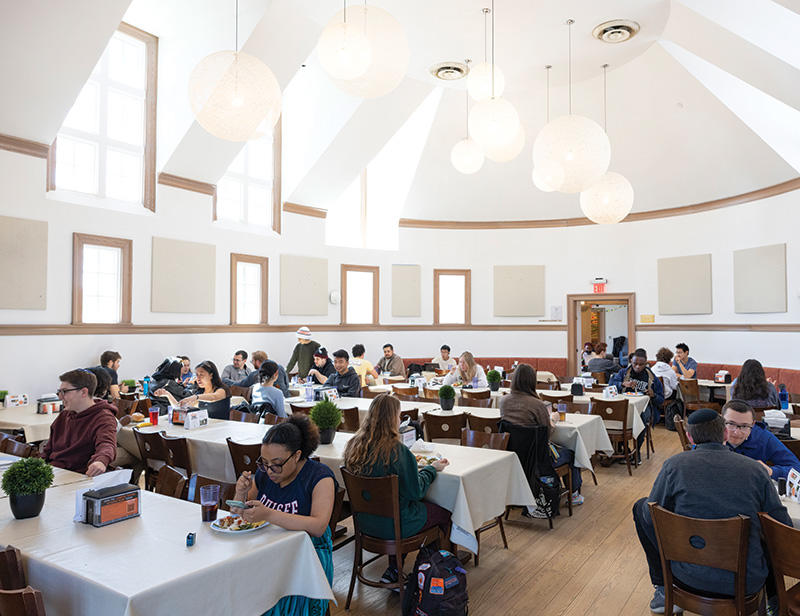 The Center for Jewish Life dining area