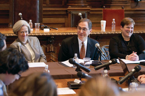 Editor-0032new.jpg Press conference in Nassau Hall April 21.