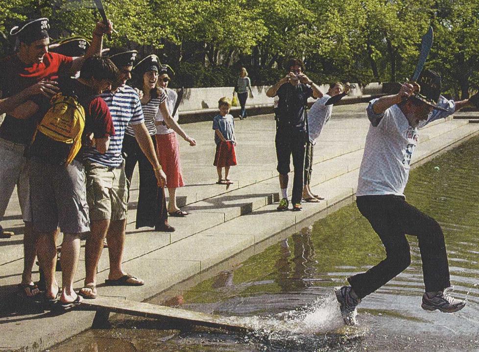 Jones’ students force him walk the plank before his retirement from Princeton in 2007