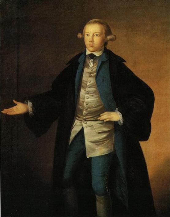 James H. McCulloch 1773 in his undergraduate robes.   