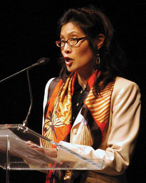 LIVE.AS_WuDunn.jpg Sheryl WuDunn *88 speaks at a ceremony in October 2009, when she and her husband, Nicholas Kristof, were honored for their work on behalf of women and girls.