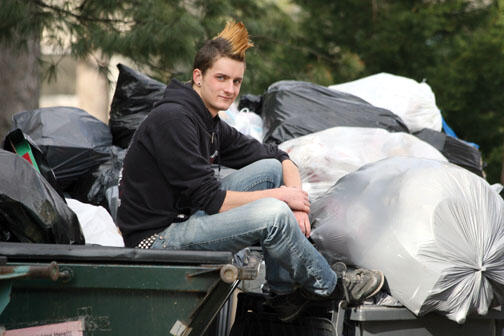 LIVE.NB_Barnard.jpg Alex Barnard ’09 takes a hands-on approach to studying a group that is “exposing our society to how wasteful it is.”