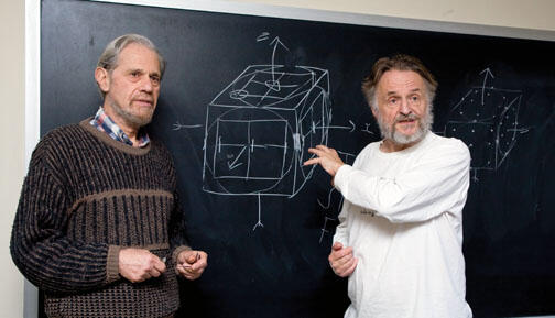 Simon Kochen, left, and John Conway have devised what they call the “Free Will Theorem.”